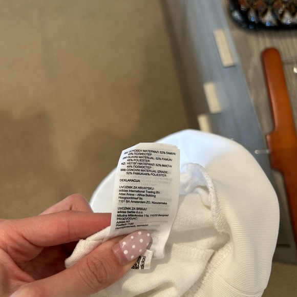 Adidas Originals White Trefoil Mesh Crewneck Sweatshirt - Picture 10 of 11